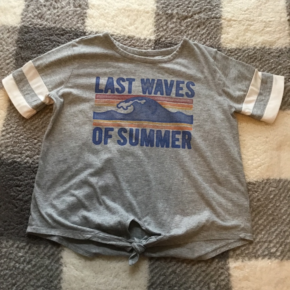 Girls last wave of summer t shirt